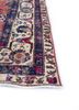 vintage red and orange wool hand knotted Rug - Corner
