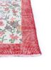 vintage red and orange wool hand knotted Rug - Corner vintage red and orange wool hand knotted Rug - Corner