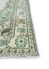 vintage green wool hand knotted Rug - Corner vintage green wool hand knotted Rug - Corner