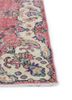 vintage red and orange wool hand knotted Rug - Corner vintage red and orange wool hand knotted Rug - Corner