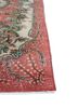 vintage red and orange wool hand knotted Rug - Corner vintage red and orange wool hand knotted Rug - Corner
