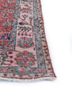vintage red and orange wool hand knotted Rug - Corner vintage red and orange wool hand knotted Rug - Corner