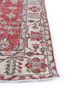 vintage red and orange wool hand knotted Rug - Corner vintage red and orange wool hand knotted Rug - Corner