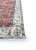 vintage red and orange wool hand knotted Rug - Corner