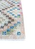 vintage beige and brown wool hand knotted Rug - Corner