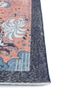 vintage red and orange wool hand knotted Rug - Corner vintage red and orange wool hand knotted Rug - Corner