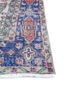 vintage red and orange wool hand knotted Rug - Corner