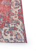 vintage red and orange wool hand knotted Rug - Corner vintage red and orange wool hand knotted Rug - Corner