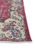 vintage red and orange wool hand knotted Rug - Corner