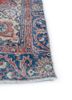 vintage red and orange wool hand knotted Rug - Corner