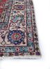 vintage red and orange wool hand knotted Rug - Corner vintage red and orange wool hand knotted Rug - Corner