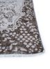 vintage grey and black wool hand knotted Rug - Corner vintage grey and black wool hand knotted Rug - Corner