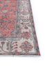 vintage red and orange wool hand knotted Rug - Corner vintage red and orange wool hand knotted Rug - Corner