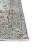 vintage green wool hand knotted Rug - Corner