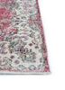 vintage pink and purple wool hand knotted Rug - Corner