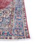 vintage red and orange wool hand knotted Rug - Corner