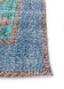 vintage blue wool hand knotted Rug - Corner vintage blue wool hand knotted Rug - Corner