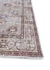 vintage beige and brown wool hand knotted Rug - Corner vintage beige and brown wool hand knotted Rug - Corner