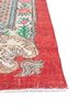 vintage red and orange wool hand knotted Rug - Corner vintage red and orange wool hand knotted Rug - Corner