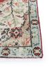 vintage red and orange wool hand knotted Rug - Corner vintage red and orange wool hand knotted Rug - Corner