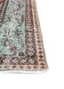 vintage green wool hand knotted Rug - Corner vintage green wool hand knotted Rug - Corner