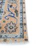 vintage blue wool hand knotted Rug - Corner