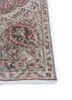 vintage red and orange wool hand knotted Rug - Corner