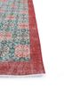 vintage green wool hand knotted Rug - Corner vintage green wool hand knotted Rug - Corner