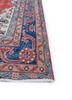 vintage red and orange wool hand knotted Rug - Corner