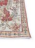 vintage red and orange wool hand knotted Rug - Corner