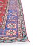 vintage red and orange wool hand knotted Rug - Corner vintage red and orange wool hand knotted Rug - Corner
