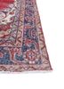 vintage red and orange wool hand knotted Rug - Corner vintage red and orange wool hand knotted Rug - Corner
