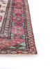 vintage red and orange wool hand knotted Rug - Corner vintage red and orange wool hand knotted Rug - Corner