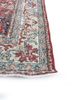 vintage red and orange wool hand knotted Rug - Corner vintage red and orange wool hand knotted Rug - Corner
