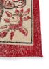 vintage red and orange wool hand knotted Rug - Corner vintage red and orange wool hand knotted Rug - Corner