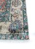 vintage red and orange wool hand knotted Rug - Corner