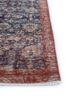 vintage blue wool hand knotted Rug - Corner vintage blue wool hand knotted Rug - Corner