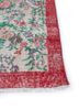 vintage green wool hand knotted Rug - Corner
