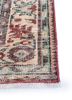 vintage red and orange wool hand knotted Rug - Corner