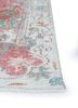 vintage red and orange wool hand knotted Rug - Corner
