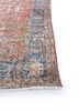 vintage red and orange wool hand knotted Rug - Corner vintage red and orange wool hand knotted Rug - Corner