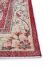 vintage red and orange wool hand knotted Rug - Corner vintage red and orange wool hand knotted Rug - Corner