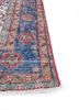 vintage red and orange wool hand knotted Rug - Corner vintage red and orange wool hand knotted Rug - Corner