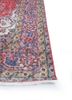vintage red and orange wool hand knotted Rug - Corner vintage red and orange wool hand knotted Rug - Corner