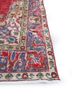 vintage red and orange wool hand knotted Rug - Corner vintage red and orange wool hand knotted Rug - Corner