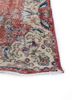 vintage red and orange wool hand knotted Rug - Corner
