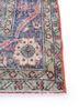 vintage red and orange wool hand knotted Rug - Corner