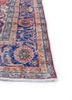 vintage red and orange wool hand knotted Rug - Corner