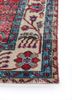 vintage red and orange wool hand knotted Rug - Corner