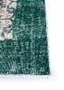 vintage green wool hand knotted Rug - Corner vintage green wool hand knotted Rug - Corner